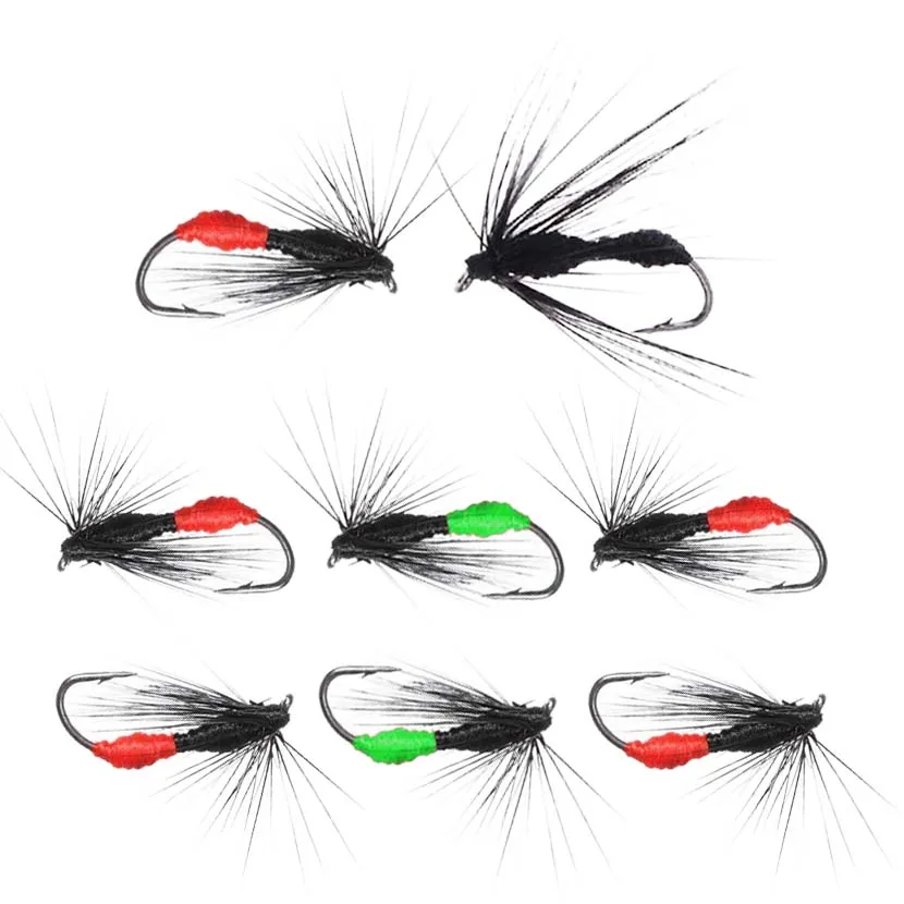 5/10Pcs Artificial Ant Fly Butt Ants Fishing Bait for Trout Fly Fishing Hook Size 10#/14#/16#
