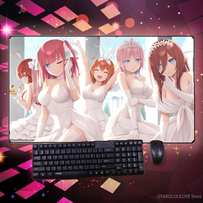 Anime The Quintessential Quintuplets Miku Nakano Mouse Pad Playmat Mice Mat BS07 