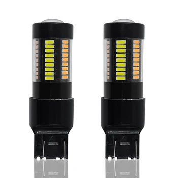 

2Pcs High Quality car-styling 1156 BA15S 4014 66SMD P21W White LED Bulbs Brake Tail Light DC 12V 750LM