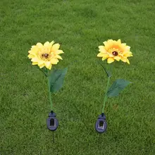 Солнечная энергия светодиодный искусственный подсолнух газон уличный светильник садовая декоративная лампа Энергосберегающая Защита окружающей среды