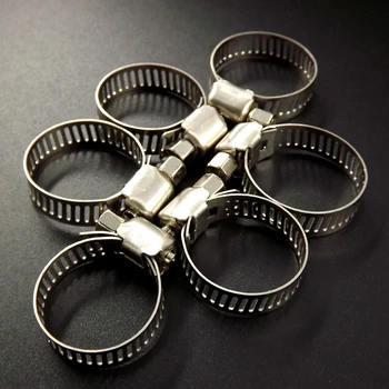 

15pcs 3/4"-1" Adjustable Stainless Steel Drive Hose Clamps Fuel Line Worm Clip