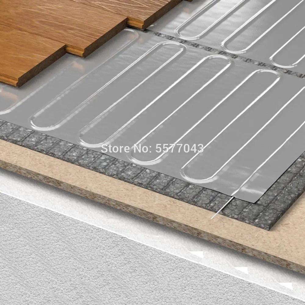 Premium Quality Electric Under Laminate And Floated Engineered Wood Floors  Aluminium Foil Heating Thin Kit Mat Film 150w/m2 230V - AliExpress