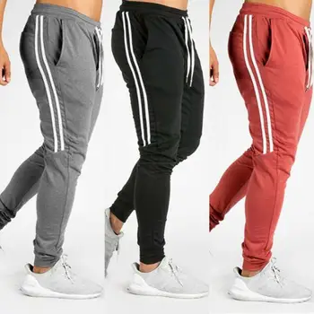 

Men Casual Sport Pants Gym Slim Fit Trousers Running Joggers Long Sweatpants NEW