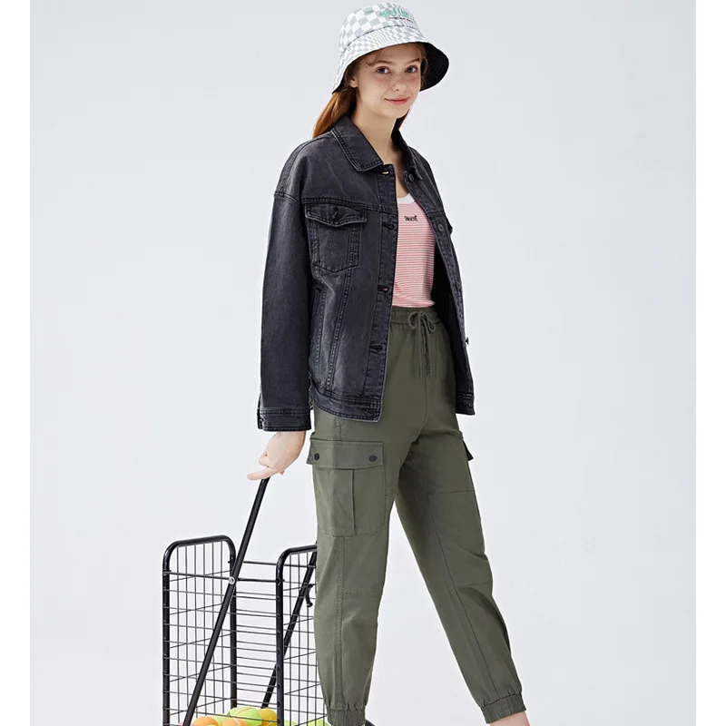 Куртка SEMIR женская джинсовая оверсайз из 100% хлопка модная повседневная верхняя