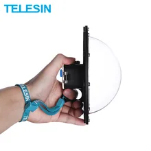 TELESIN " Купол порт 30 м водонепроницаемый чехол для GoPro Hero 5 Session Hero 4 Session объектив купол крышка корпус аксессуары