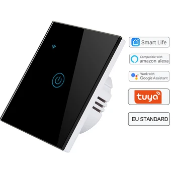 

EU Standard Smart Switch WiFi RF433 Smart Light Switch Smart Life Tuya Remote Control Work with Alexa and Google Assistant