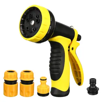

10 Modes Car Washer Zinc Alloy Portable High Pressure Car Washer Hose Nozzle Water Spray Garden Tool