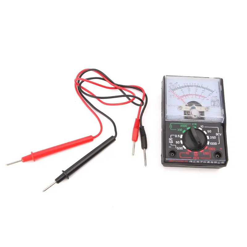 

DC/AC 1000V Voltmeter 250mA Ammeter 1K Resistance Meter Analog Multimeter Tool 19QB