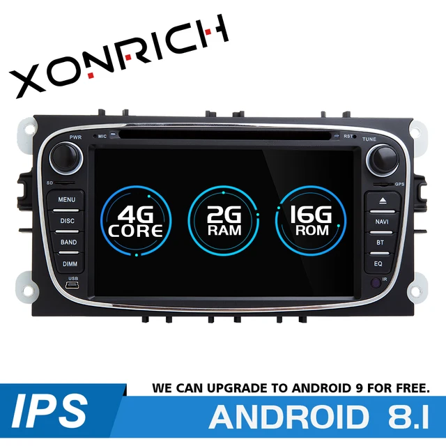 $US $121.01 Xonrich Car Multimedia Player Android 8.1 GPS AutoRadio 2 Din For Ford Focus 2 Mondeo 4 S-Max C-Max