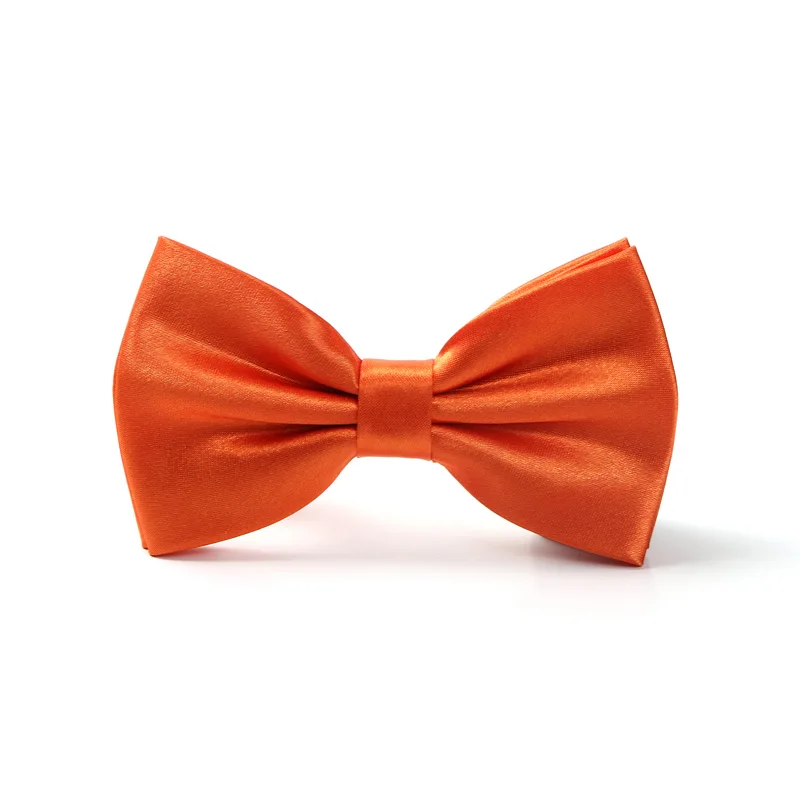 Модный высококачественный классический галстук-бабочка для мужчин и женщин, 25 цветов, классический галстук-бабочка для свадебной вечеринки/галстук-бабочка - Цвет: Orange