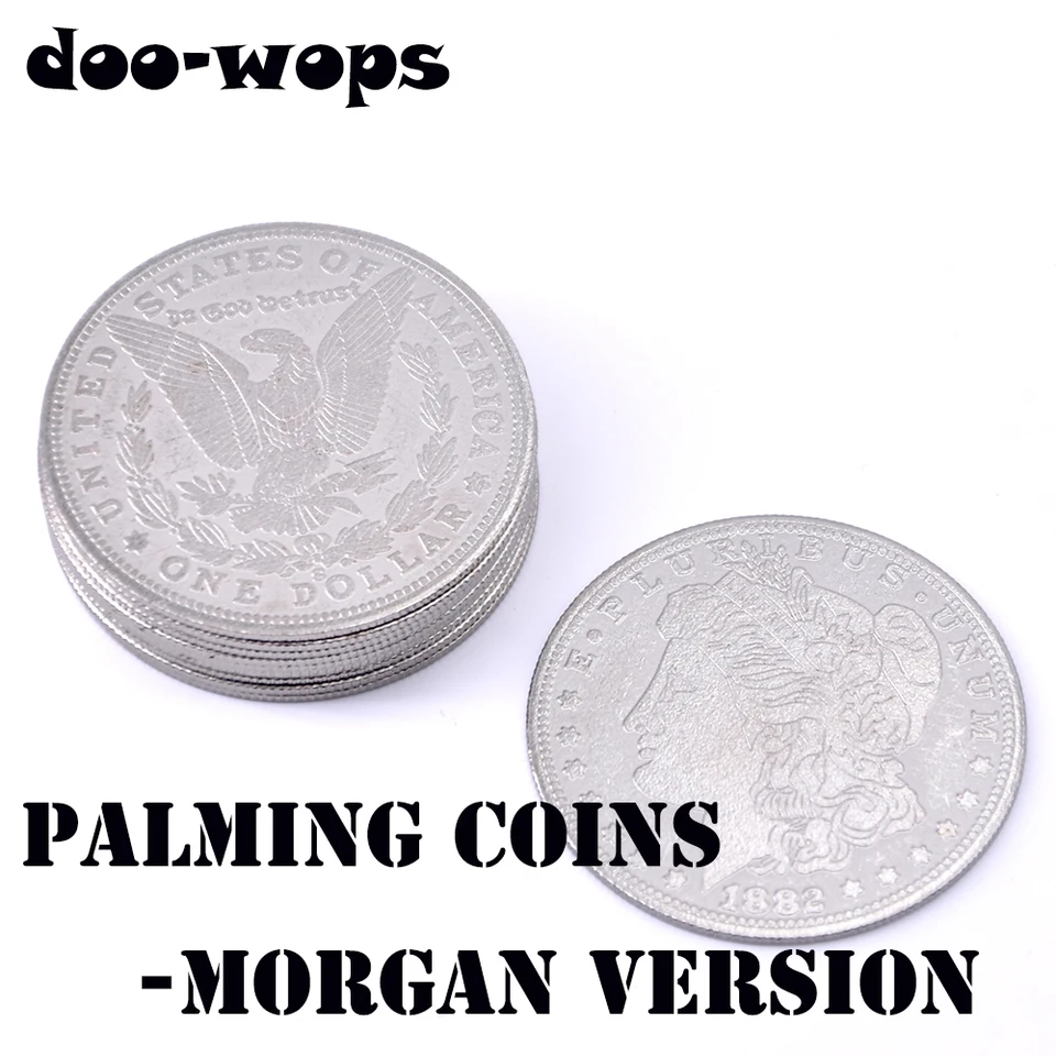 10pcs Palming Coins (모건 버전) Magic Tricks 슈퍼 얇은 Magia Coin 닫기 거리 환상 액세서리  Gimmick Prop Comedy - AliExpress