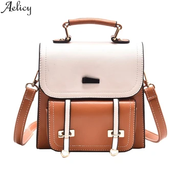 

Aelicy Fashion Mini Women Backpack Quality Leather Shoulder Bag For Teenage Girl Multi-Function Small Bagpack Female Phone Pouch