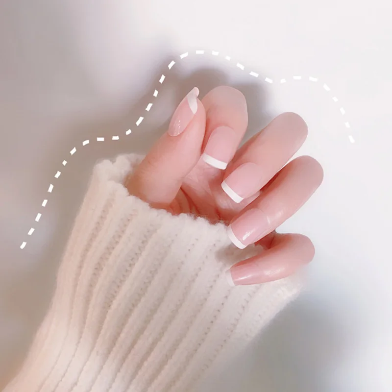 24 шт. накладные ногти для бороды Модные женские Девушки DIY Набор наклеек на ногти стикер полоски искусственная прочная роспись ногтей Советы украшения