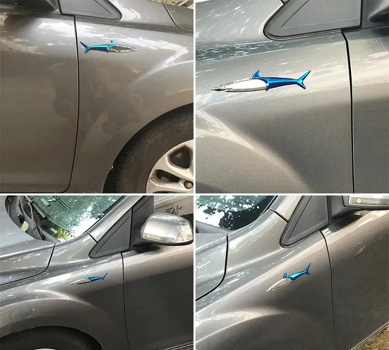 Автомобильная металлическая этикетка Акула с переоборудованием декоративная эмблема значок Логотип для автомобиля