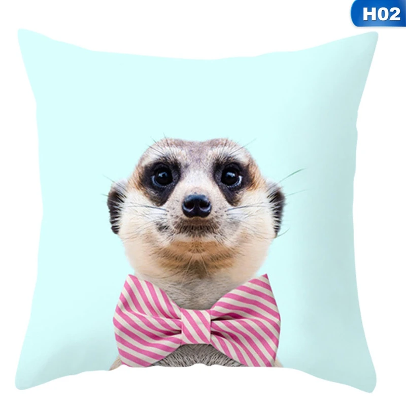 

45x45cm Cartoon Animal Unicorn Decor Throw Pillows Case Home Decor Giraffe Flamingo Sofa Car Cushion Cover Llama Alpaca Party