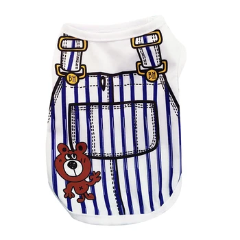 

Small Cute Puppy Dog Clothes Summer Pet Dog Vest T-shirt For Puppy Cotton Shirts Pet Dog Clothing Dropshipping