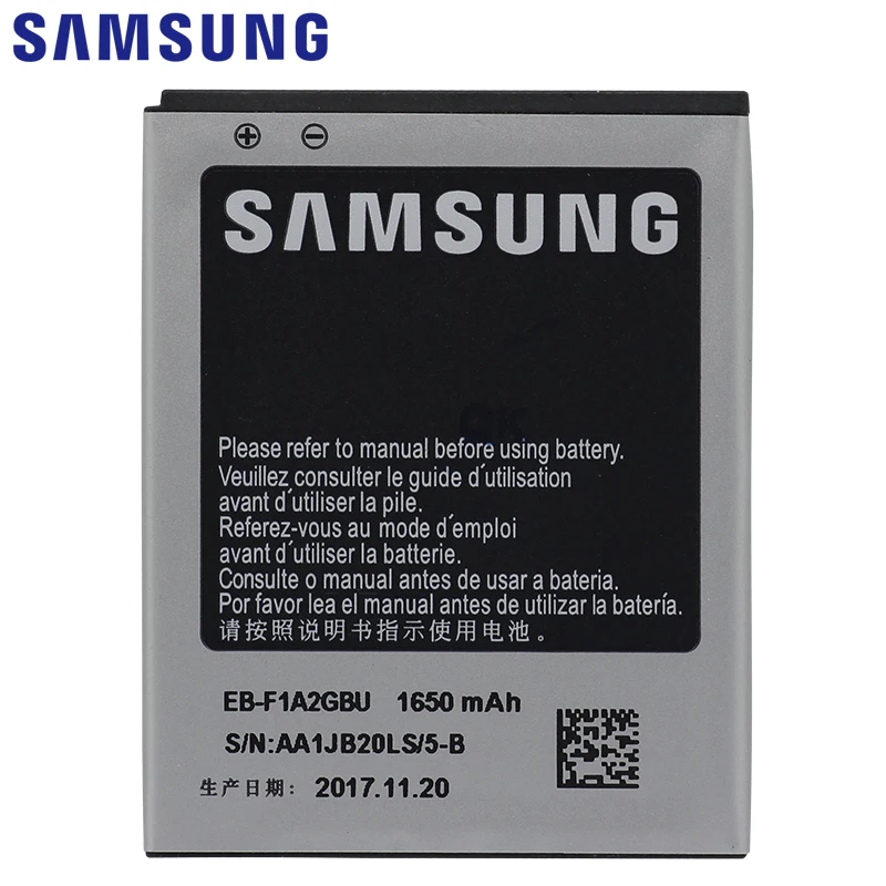 Оригинальная Аккумуляторная батарея SAMSUNG 1650 мАч для Samsung Galaxy S2 i9100 i9108 i9103 I777 i9105 i9188
