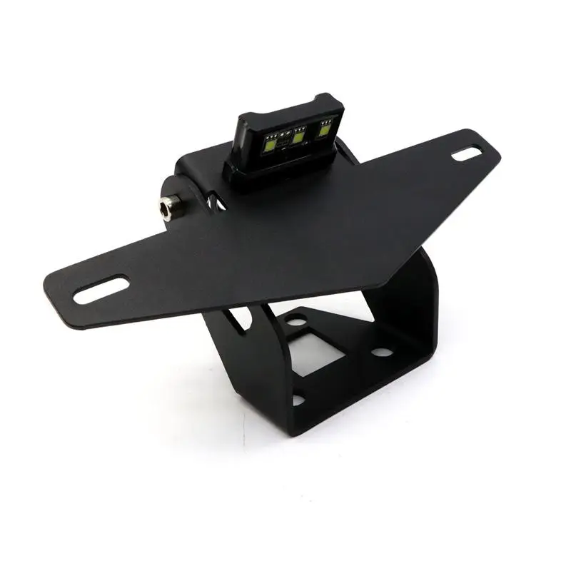 

Motorcycle License Plate Frame with Light Fit for KAWASAKI NINJA250/400 Z900 Z650 Support Plaque Moto License Plate Holder