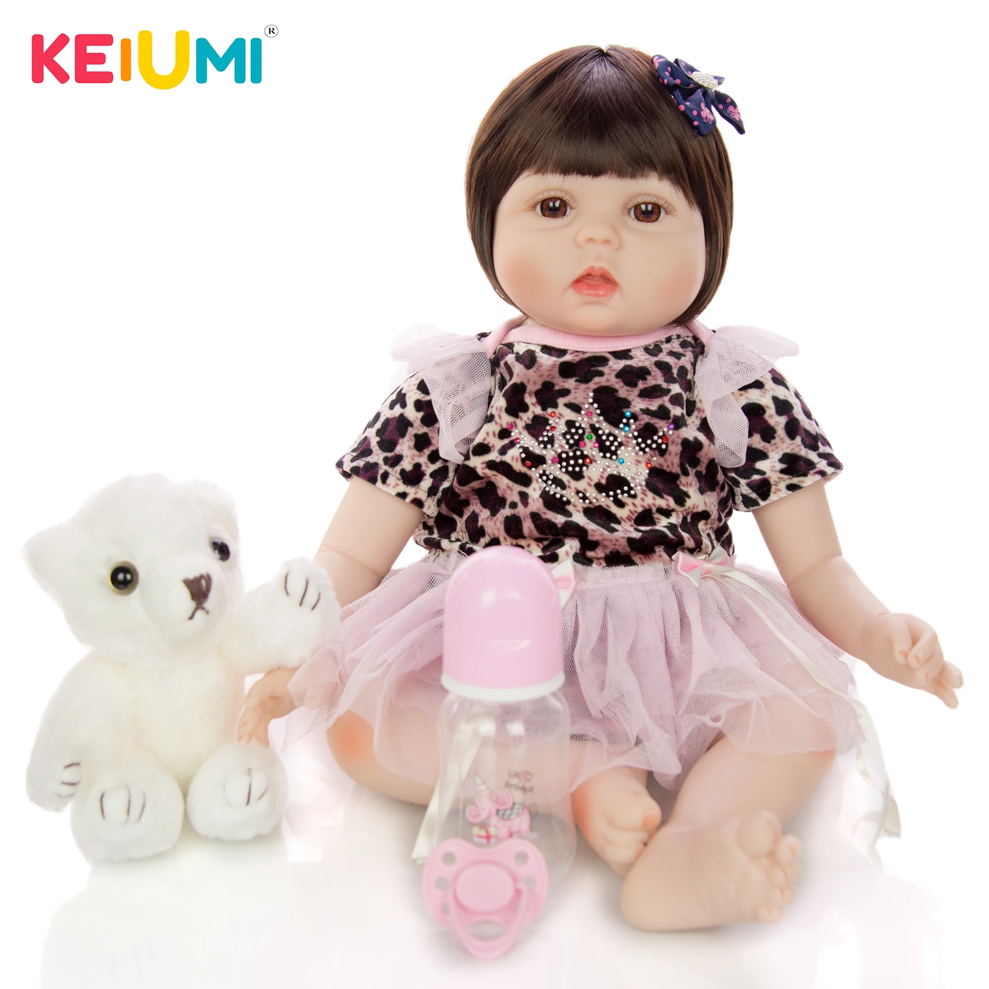 KEIUMI модные милые уход за кожей лица перерожденные куклы младенцы 55 см по
