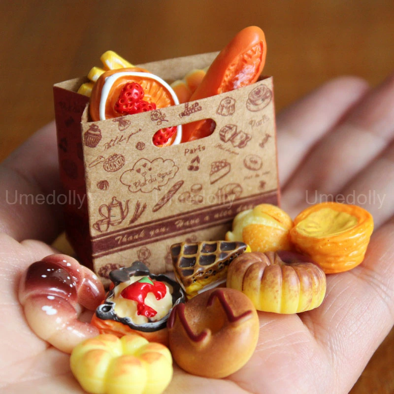 1:6 Scale Simulation Mini Bread Baguette Miniature Dollhouse Bakery Food Blyth BJD Doll Kitchen Accessories Pretend Food Toys Pretend Kitchen Toys Kitchen Toys Doll House Toys