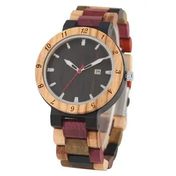 

Wood Watches Women Quartz Sport Natural Handmade Men Wrist Watch Fashionable Full-colour Clock Male relojes para mujer