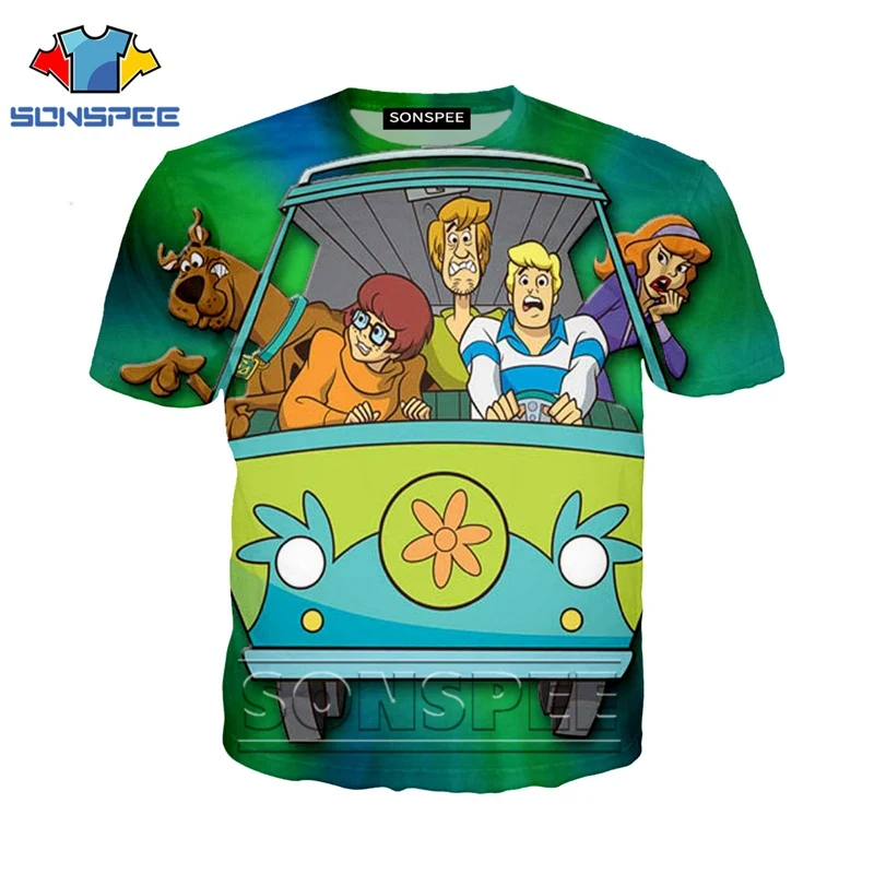 18 Футболка с 3d принтом аниме для мужчин и женщин, homme Scooby, модная футболка для детей, doo Harajuku, сексуальные футболки с собачкой, Забавные футболки, homme, футболка A09 - Цвет: 18