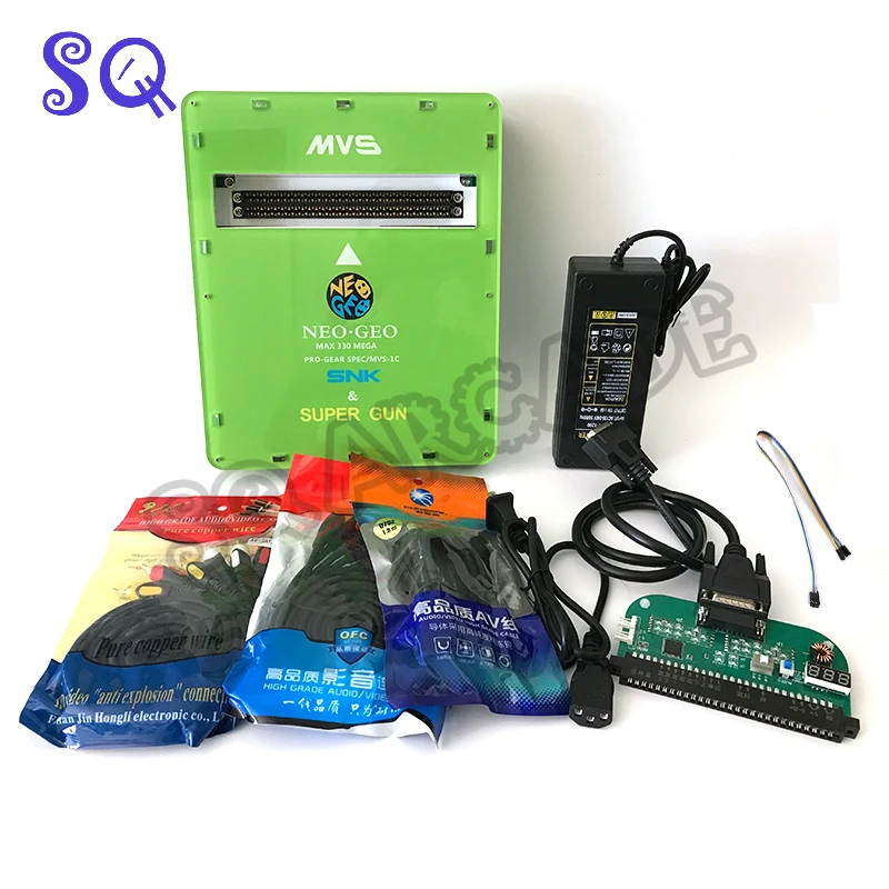 Новый геймпад JAMMA CBOX MVS SNK NEOGEO MVS-1B to DB 15P Joypad SS с выходом AV RGB для картриджа 161 in 1 и 120 в