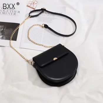 

[BXX] Crossbody Saddle Bags For Women 2020 Spring Fashion Handbags Lady Small All-match Chain Shoulder Messenger Bag HK559