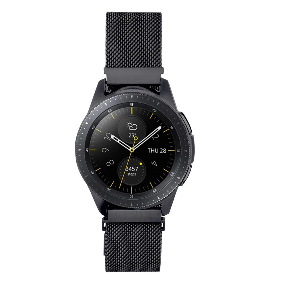 Миланская петля ремешок 22 мм 20 мм для samsung gear S3 Frontier классический ремешок huawei часы gt Браслет для samsung часы 46 мм 42 мм