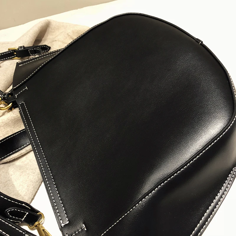 Новые женские сумки half moon, модные композитные сумки через плечо, сумки через плечо, сумки-тоут, черные