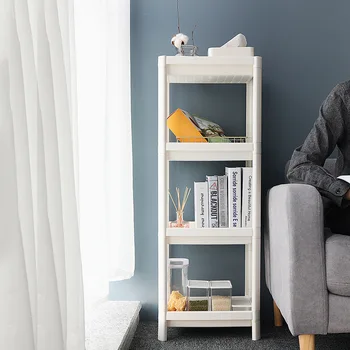 

floor multi-layer plastic storage rack bathroom organizer rangement cuisine estanteria etagere de rangement shelves wholesale