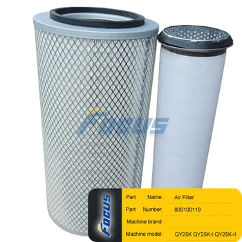 

Truck Crane Spare Parts QY25K QY25K-I QY25K-II Air Filter 800100119