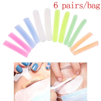 

6pairs/bag Pemanent Wave Silicone Pads, Lash Lift Perming Lash Patches,Under Eye Sticker,Eyelash Perm Set Perming Tool