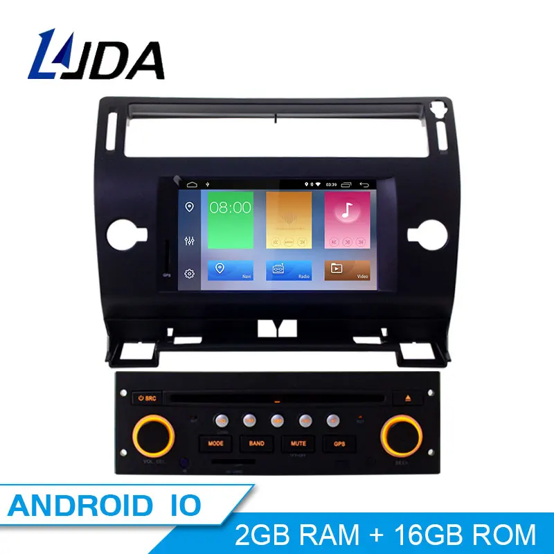 US $251.99 LJDA Android 100 Car DVD Player For Citroen C4 Quatre Triumph 20042012 Car Multimedia 1Din Car Radio WIFI Audio GPS Navigation