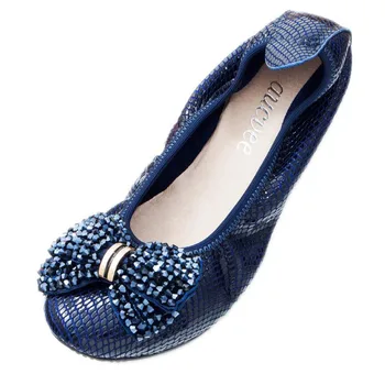 

serpentine Loafers Ballets Flats Shoes Woman Genuine Leather Solid Moccasins Slip-Ons Egg Roll Flats Footwear Soft Mother Flat