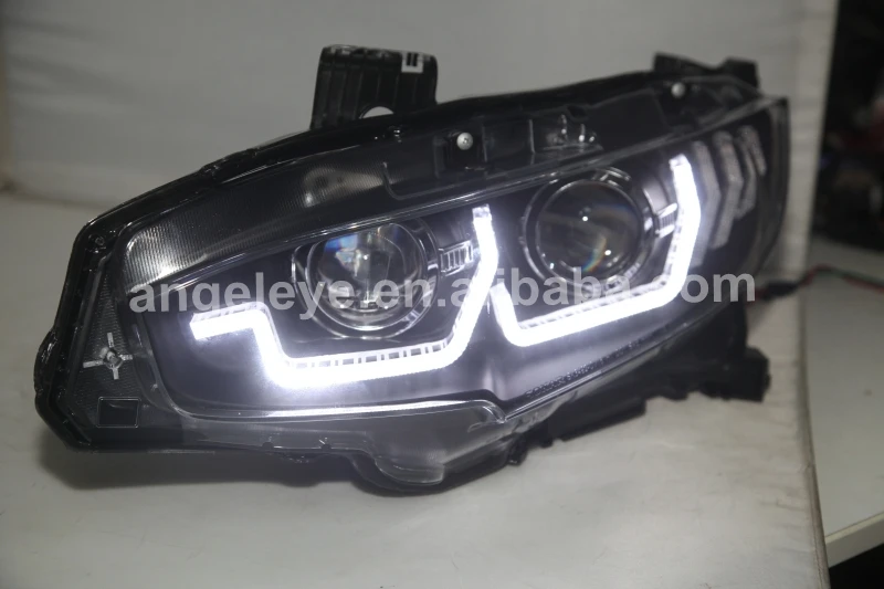 Полный светодиодный фонарь для HONDA Civic 10 gernareation- светодиодные фары SN