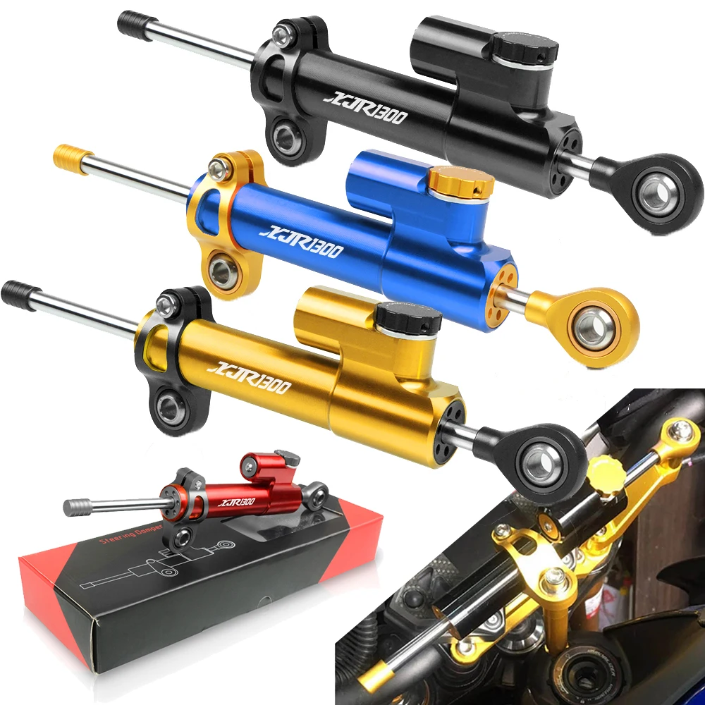 Motorcycle CNC Adjustable Steering Damper Stabilizer For YAMAHA XJ6 DIVERSION XJR1300 XJR 1300