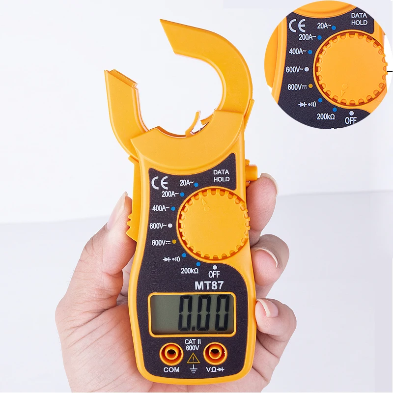 HONEYTEK MT87 зажим мультиметр токовый зажим dc измерительный зажим AC/DC 600 в Сопротивление ом тестер зажим мультиметр Амперметр плоскогубцы