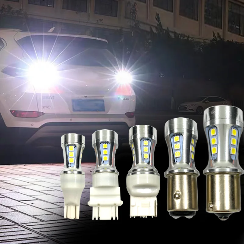 2x Canbus T15 W16W светодиодный фонарь заднего хода 3030SMD Автомобильный светодиодный задний фонарь для BMW 5 серии E60 E61 F10 F11 F07 Mini Cooper