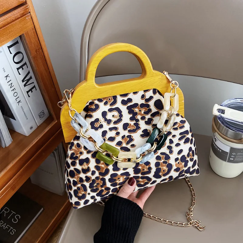 Модная леопардовая искусственная кожа повседневная женская сумка новинка 2021