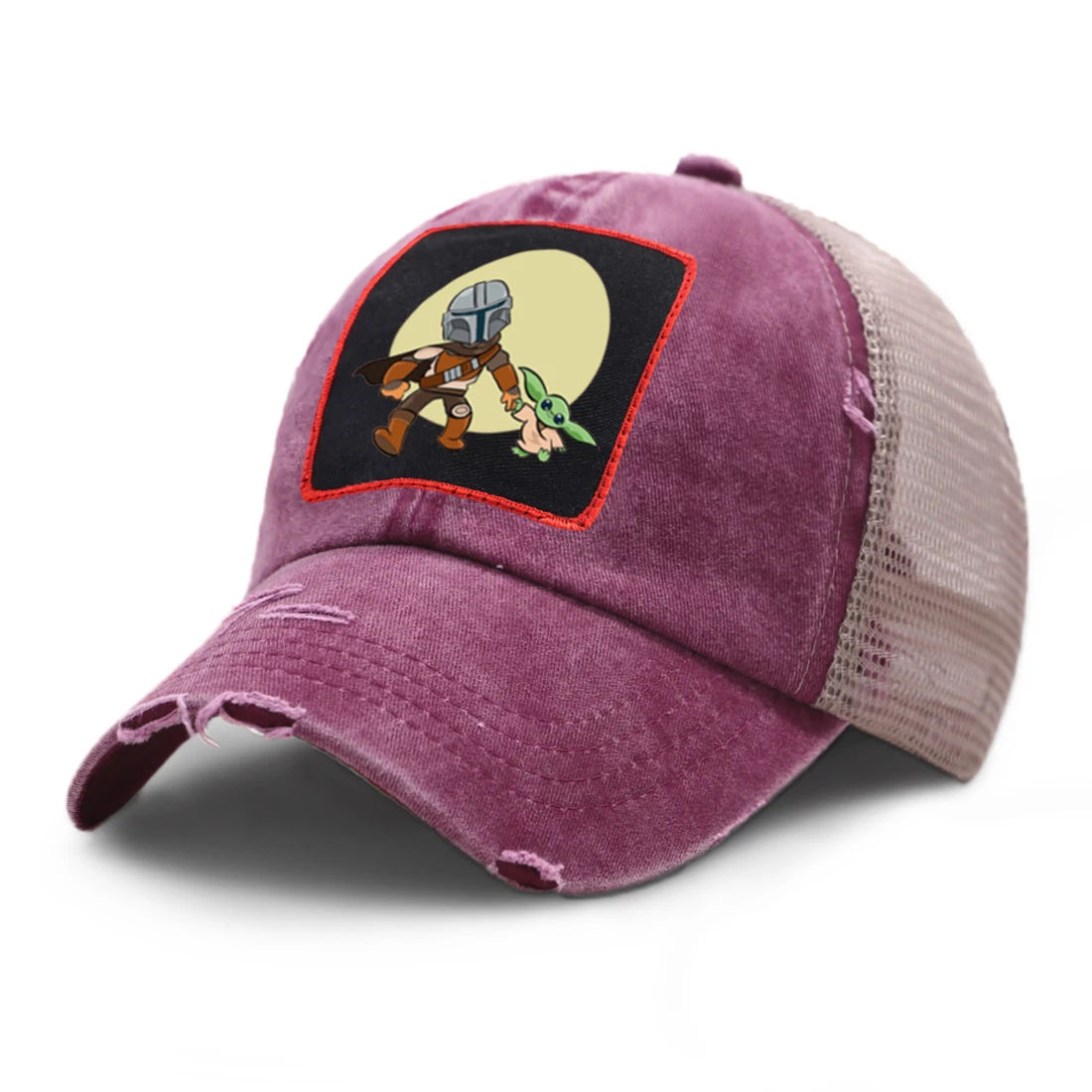 

Baby Yoad Cartoon Sunscreen Woman's Mesh Baseball Cap High Quality Hip Hop Snapback Outdoor Adjustable Caps Simple Casual Panama
