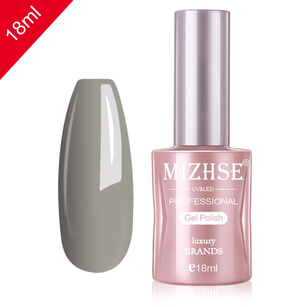 Khaki001 MIZHSE, 18 мл, УФ-гель, верхнее Базовое покрытие, набор, Гель-лак, лак для ногтей, дизайн ногтей, светодиодный, отмачиваемый, Гель-лак, резиновая основа, без протирания, Гель-лак - Цвет: Khaki001