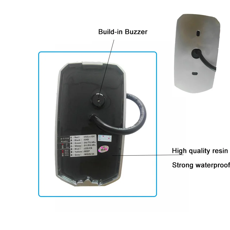 DWE CC RF считыватель карт с металлическим корпусом водонепроницаемый IP68 считыватель ID карт для контроллер Wiegand board