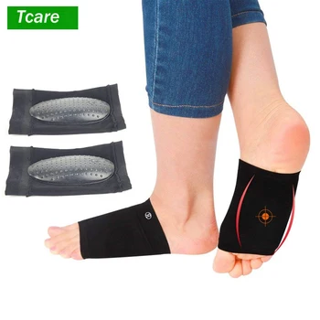 

1Pair Arch Support Bandage Elastic Flatfoot Orthotics Massage Insoles Pads Sleeves with Comfort Gel Cushions