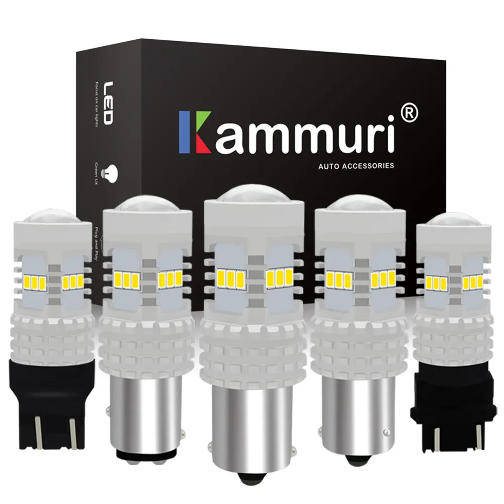 Светодиодный фсветильник рь заднего хода KAMMURI P21W 1156 BA15S BAU15S W21W W21/5W PY21W 1157 P21/5W 3157 P27/7W