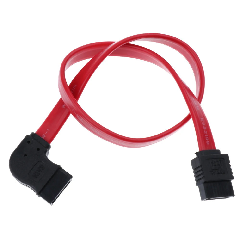 Кабель SATA III 3 0 12 дюймов 6 Гбит/с 7Pin левый угол шнур провод с защелкой|Компьютерные