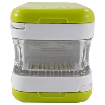 

2 Pack Stainless Steel Blades Kitchen Garlic Press Blades, Durable Sturdy Chopper Crusher, Mincer and Storage Container