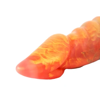 GEEBA Colorful Monster Fantasy Realistic Dildo Soft Sexy Penis Animal G Spot MassageMasturbator Adult Toys For Men Butt Plug 4