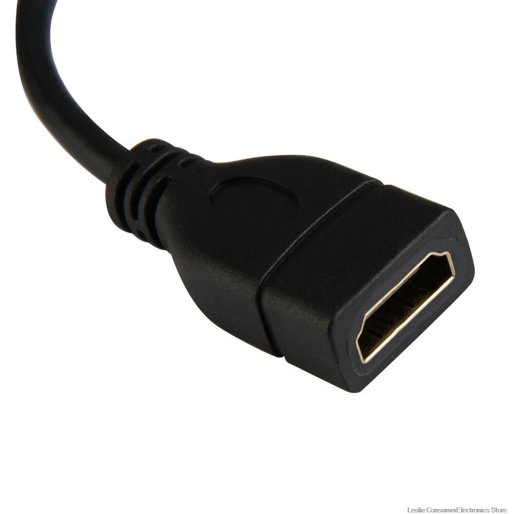 Micro HDMI type D Male to HDMI Female type A адаптер кабель M/F конвертер для планшетный ПК, телевизор мобильный телефон 1080P