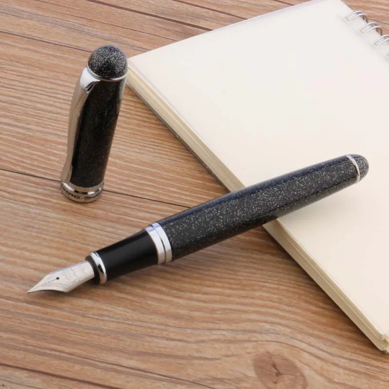 JINHAO X750 металлическая Яркая Серебряная перьевая ручка - Цвет: A8